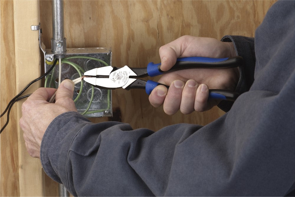 Lineman's Pliers, 9-Inch, Journeyman Handle | J2000-9NE - Cable Connection & Supply