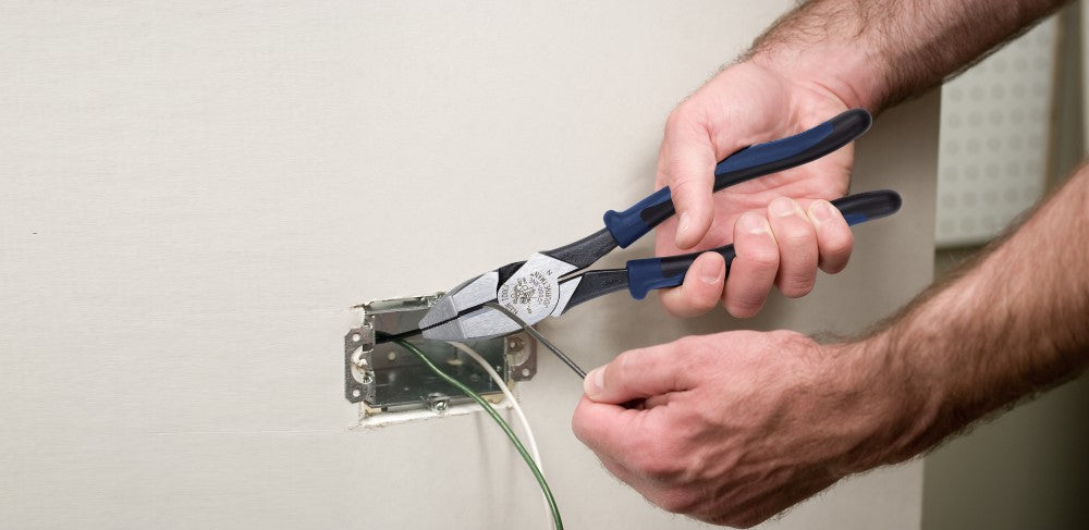 Lineman's Pliers, 9-Inch, Journeyman Handle | J2000-9NE - Cable Connection & Supply