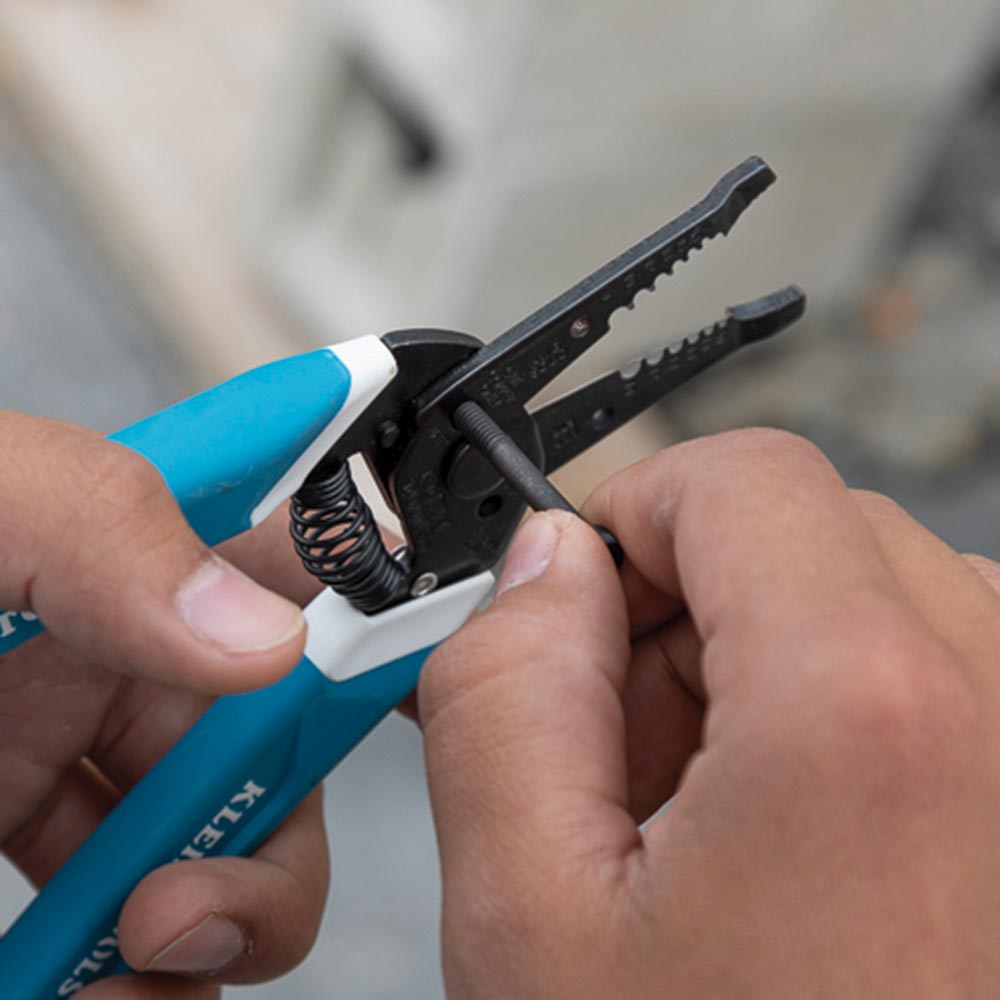 Klein-Kurve® Wire Stripper / Cutter, 8-20 AWG | K11095 - Cable Connection & Supply