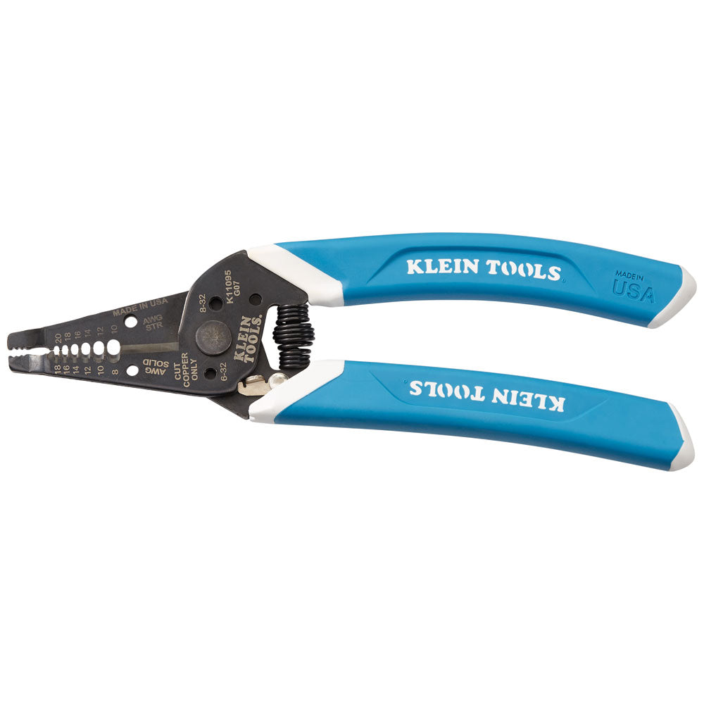 Klein-Kurve® Wire Stripper / Cutter, 8-20 AWG | K11095 - Cable Connection & Supply