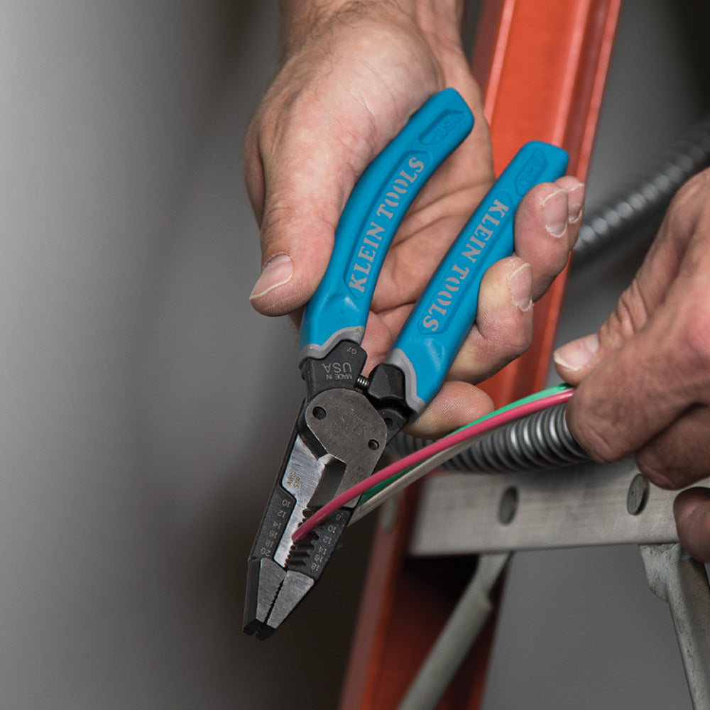 Klein-Kurve® Heavy-Duty Wire Stripper 8-20 AWG | K12035 - Cable Connection & Supply