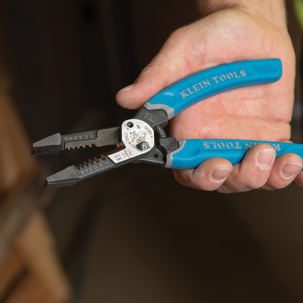 Klein-Kurve® Heavy-Duty Wire Stripper 8-20 AWG | K12035 - Cable Connection & Supply