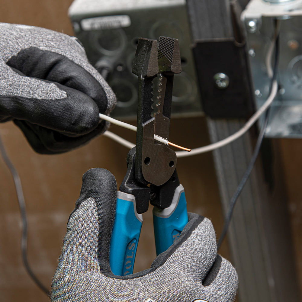 Klein-Kurve® Heavy-Duty Wire Stripper 8-20 AWG | K12035 - Cable Connection & Supply