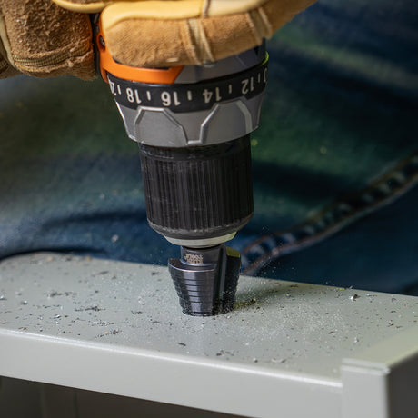 2-Step Drill Bit, 3/8-Inch Hex, Double Straight Flute, 7/8-Inch to 1-1/8-Inch | KTSB11 - Cable Connection & Supply