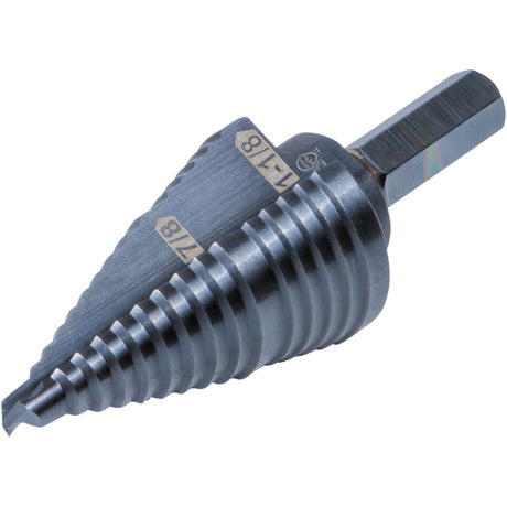 2-Step Drill Bit, 3/8-Inch Hex, Double Straight Flute, 7/8-Inch to 1-1/8-Inch | KTSB11 - Cable Connection & Supply