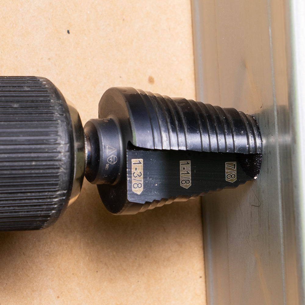 3-Step Drill Bit, 3/8-Inch Hex, Double Straight Flute, 7/8-Inch to 1-3/8-Inch | KTSB15 - Cable Connection & Supply