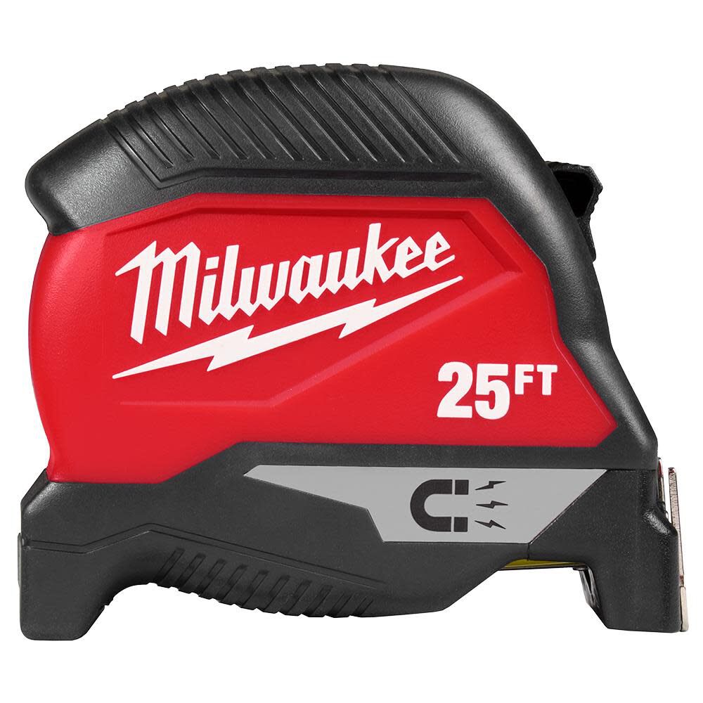 Milwaukee 25 Ft. Magnetic Tape Measure, 2 Pack | 48-22-1025MG - Cable Connection & Supply