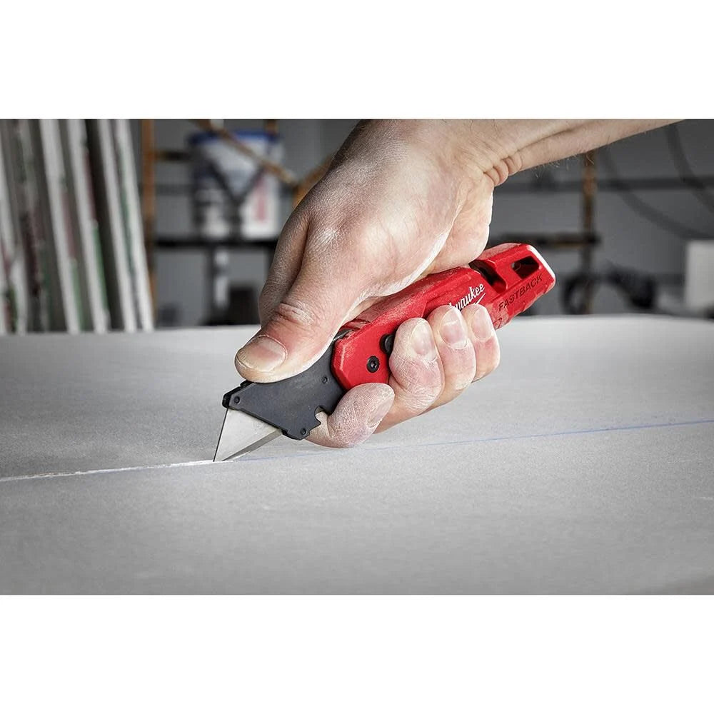 Milwaukee FASTBACK Folding Utility Knife with Blade Storage (2-Piece) | 48-22-1503 - Cable Connection & Supply