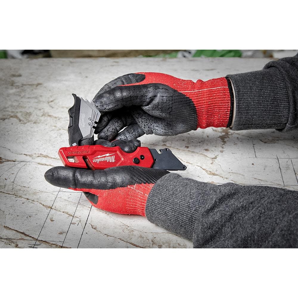 Milwaukee FASTBACK Folding Utility Knife with Blade Storage (2-Piece) | 48-22-1503 - Cable Connection & Supply