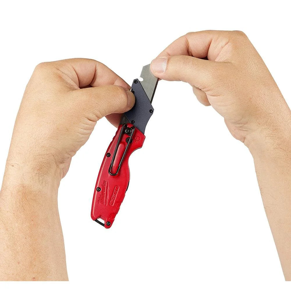 Milwaukee FASTBACK Folding Utility Knife with Blade Storage (2-Piece) | 48-22-1503 - Cable Connection & Supply