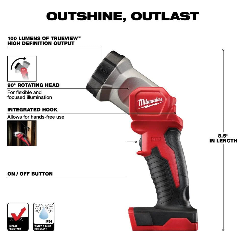 Milwaukee M18 Cordless Lithium-Ion 4-Tool Combo Kit | 2696-24 - Cable Connection & Supply