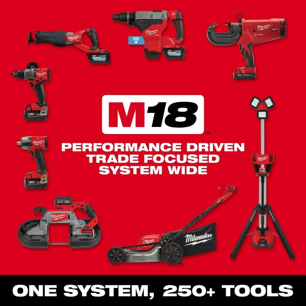 M18 FUEL 18V Lithium-Ion Brushless Cordless Combo Kit with Two 5.0 Ah Batteries, 1 Charger, 2 Tool Bags (7-Tool) | 3697-27 - Cable Connection & Supply