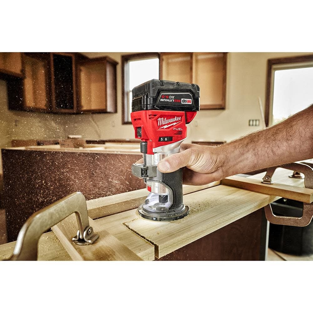 M18 FUEL 18V Lithium-Ion Brushless Cordless Compact Router (Tool-Only) | 2723-20 - Cable Connection & Supply