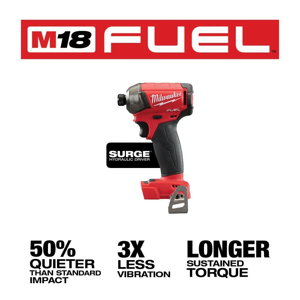 M18 FUEL SURGE 18V Lithium-Ion Brushless Cordless 1/4 in. Hex Impact Driver (Tool-Only) | 2760-20 - Cable Connection & Supply