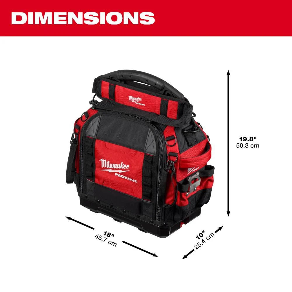 Milwaukee PACKOUT 15 in Structured Tool Bag | 48-22-8316 - Cable Connection & Supply