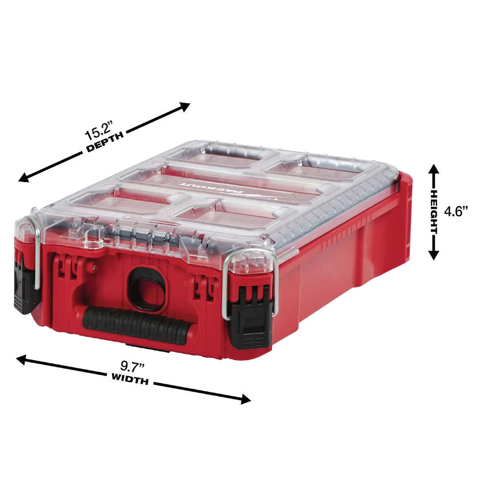 PACKOUT 5-Compartments Small Parts Organizer | 48-22-8435 - Cable Connection & Supply