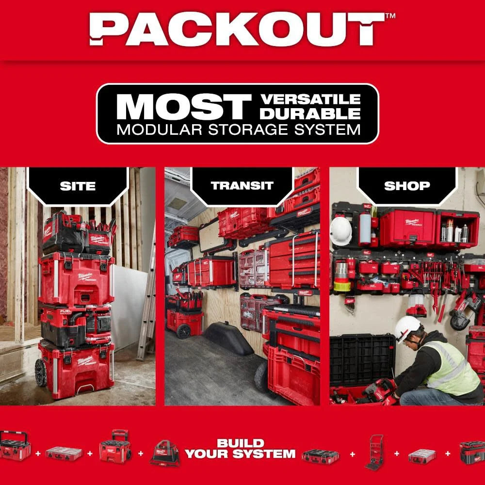 PACKOUT 22 in. Rolling Modular Tool Box LP Handle | 48-22-8427 - Cable Connection & Supply