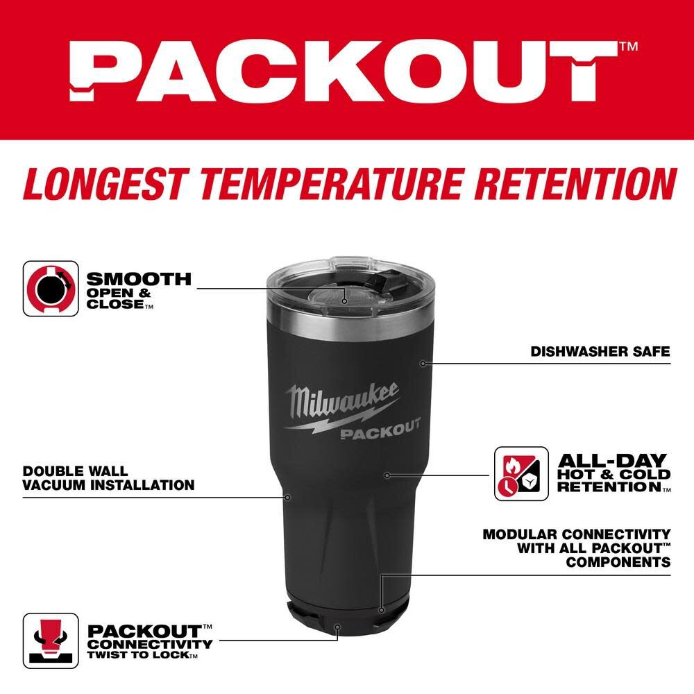 PACKOUT 30 oz. Tumbler | 48-22-8393 - Cable Connection & Supply