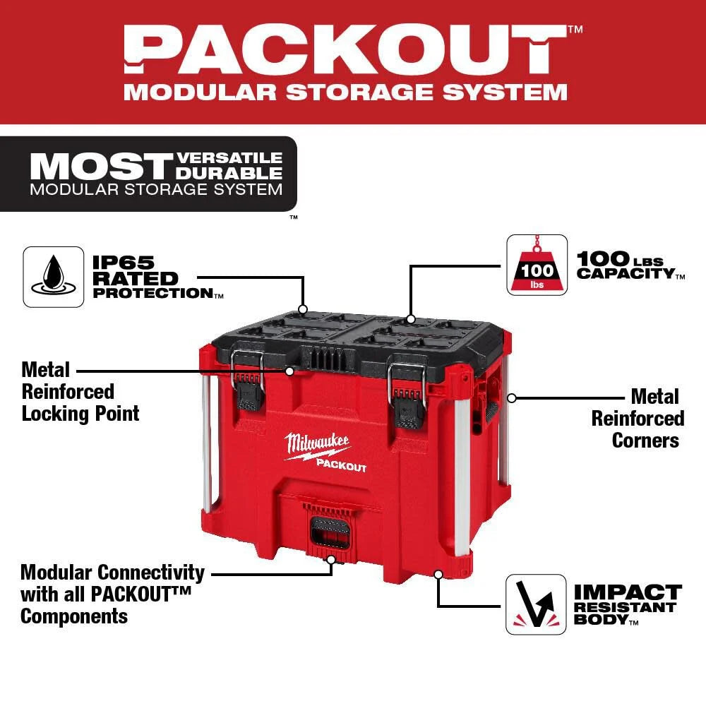 PACKOUT 22 in. Modular XL Tool Box | 48-22-8429 - Cable Connection & Supply
