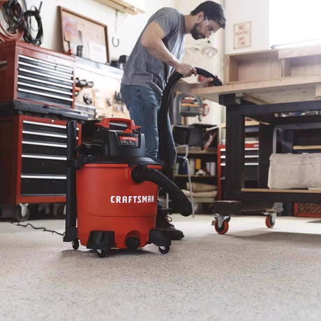 Craftsman 9 gal. Corded Wet/Dry Vacuum 8.3 amps 120 V 4.25 HP | CMXEVBE17590 - Cable Connection & Supply 