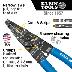 Long Nose Multi Tool Wire Stripper, Wire Cutters, Crimping Tool | 1010 - Cable Connection & Supply 