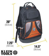 Tradesman Pro Tool Bag Backpack, 39 Pockets, Black, 14-Inch | 55421BP-14 - Cable Connection & Supply 