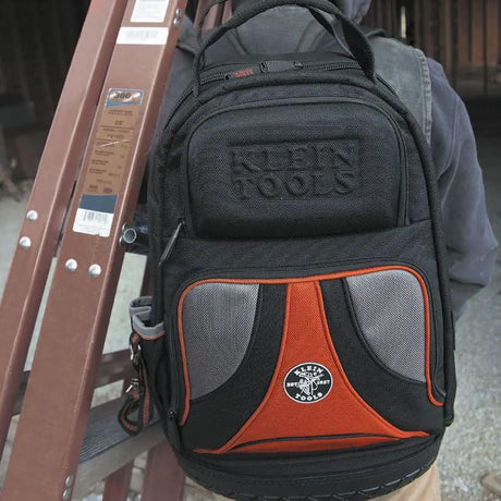 Tradesman Pro Tool Bag Backpack, 39 Pockets, Black, 14-Inch | 55421BP-14 - Cable Connection & Supply 