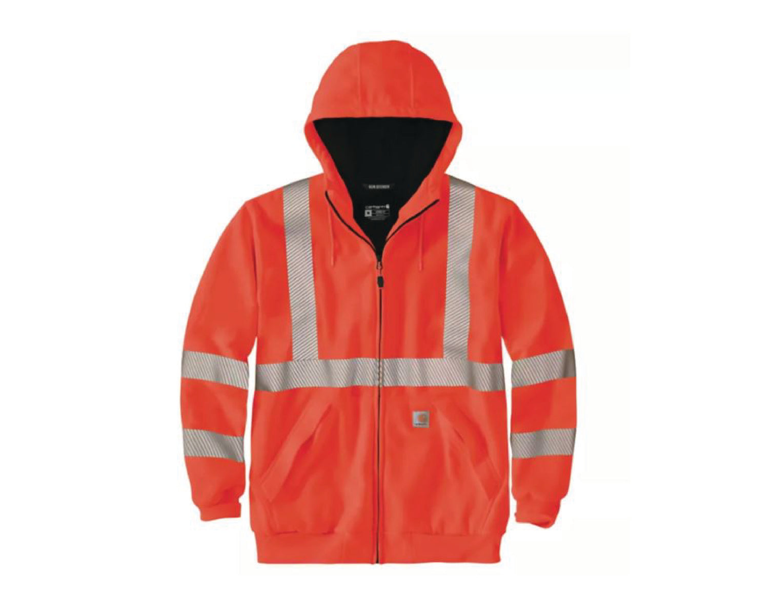 HIGH-VISIBILITY RAIN DEFENDER® LOOSE FIT MIDWEIGHT THERMAL LINED FULL ZIP CLASS 3 SWEATSHIRT, 104988 - Cable Connection & Supply Company Inc.