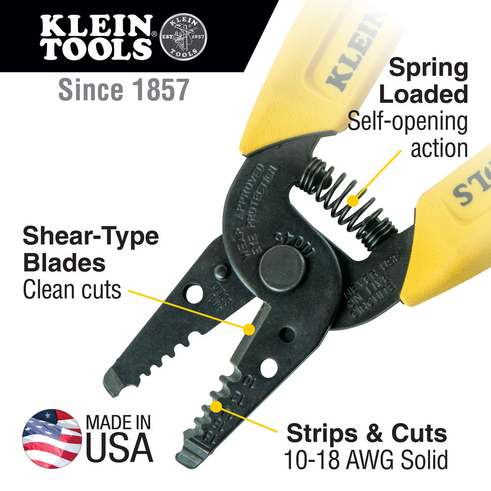 Wire Stripper/Cutter (10-18 AWG Solid) | 11045 - Cable Connection & Supply 