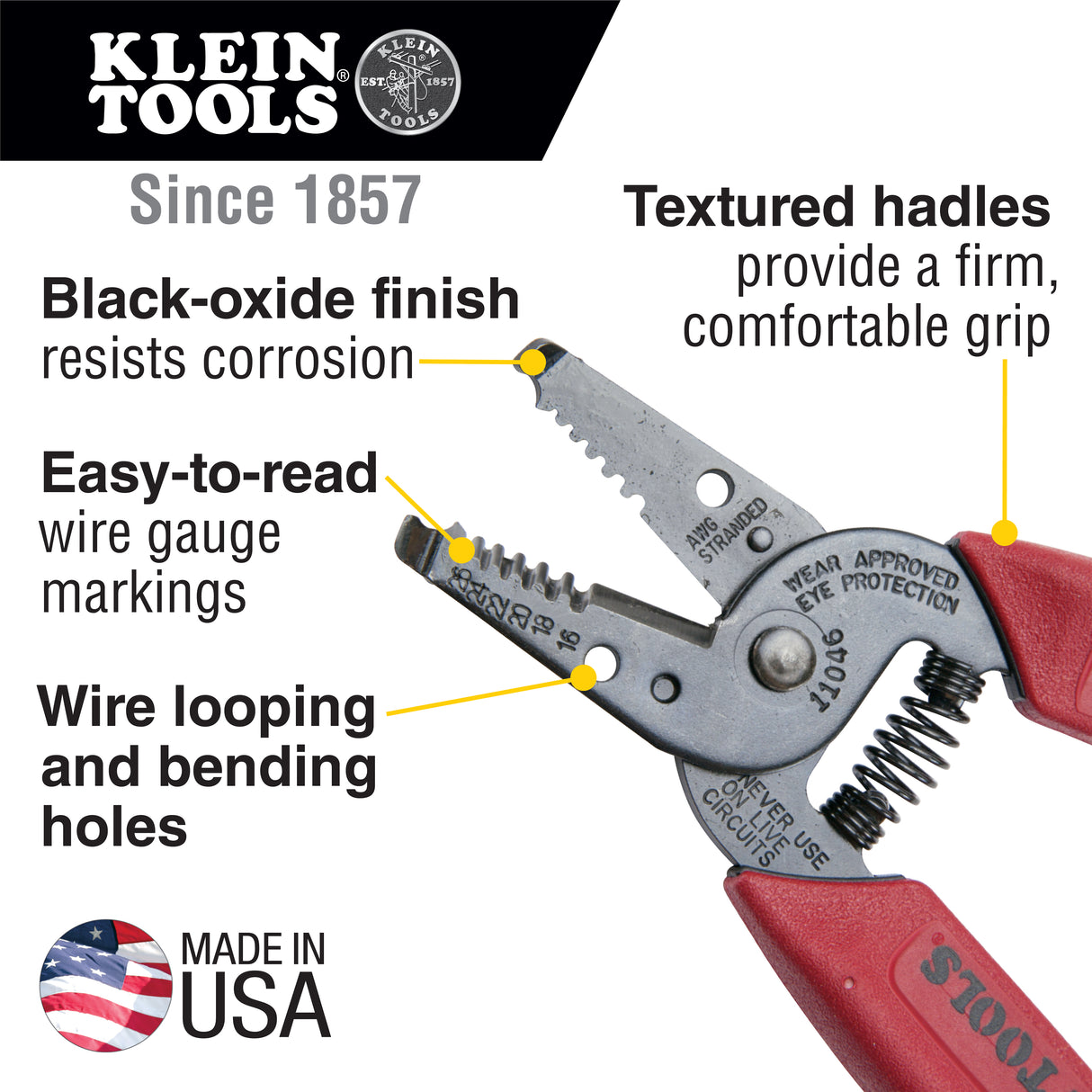 Wire Stripper/Cutter 16-26 AWG Stranded | 11046 - Cable Connection & Supply 