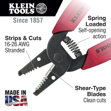 Wire Stripper/Cutter 16-26 AWG Stranded | 11046 - Cable Connection & Supply 