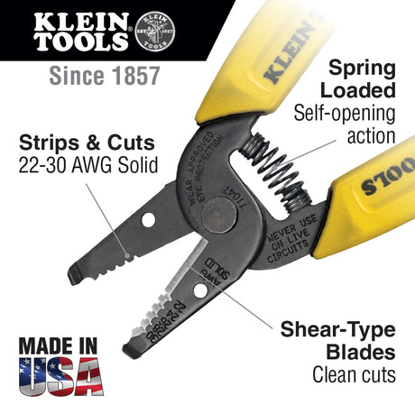 Wire Stripper/Cutter, 22-30 AWG Solid Wire | 11047 - Cable Connection & Supply 