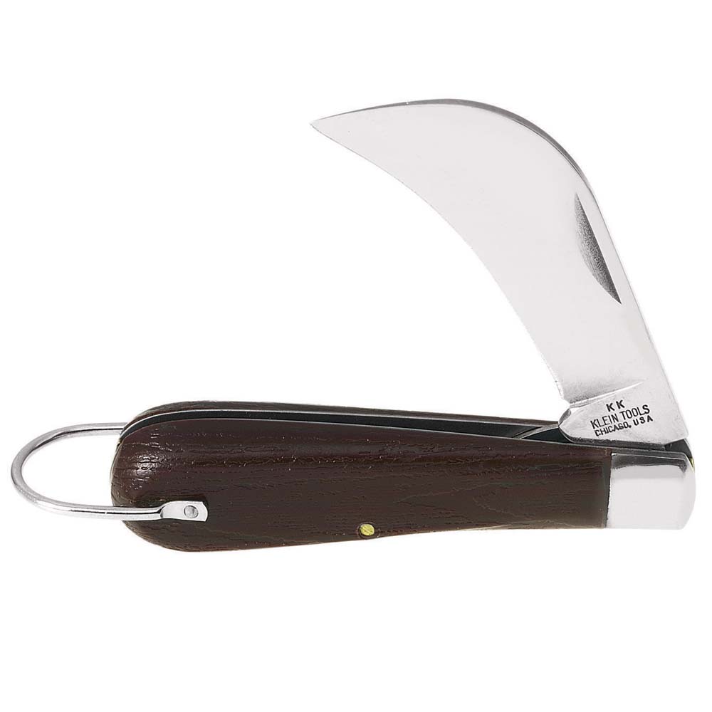 Pocket Knife, Carbon Steel Hawkbill Slitting Blade | 1550-4 - Cable Connection & Supply 