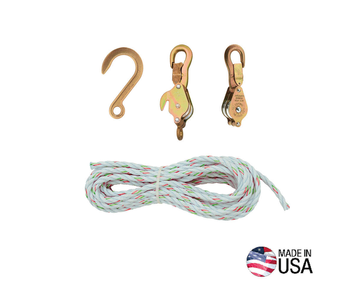 Block and Tackle with Anchor Hook Cat. No. 258 | 1802-30 - Cable Connection & Supply 