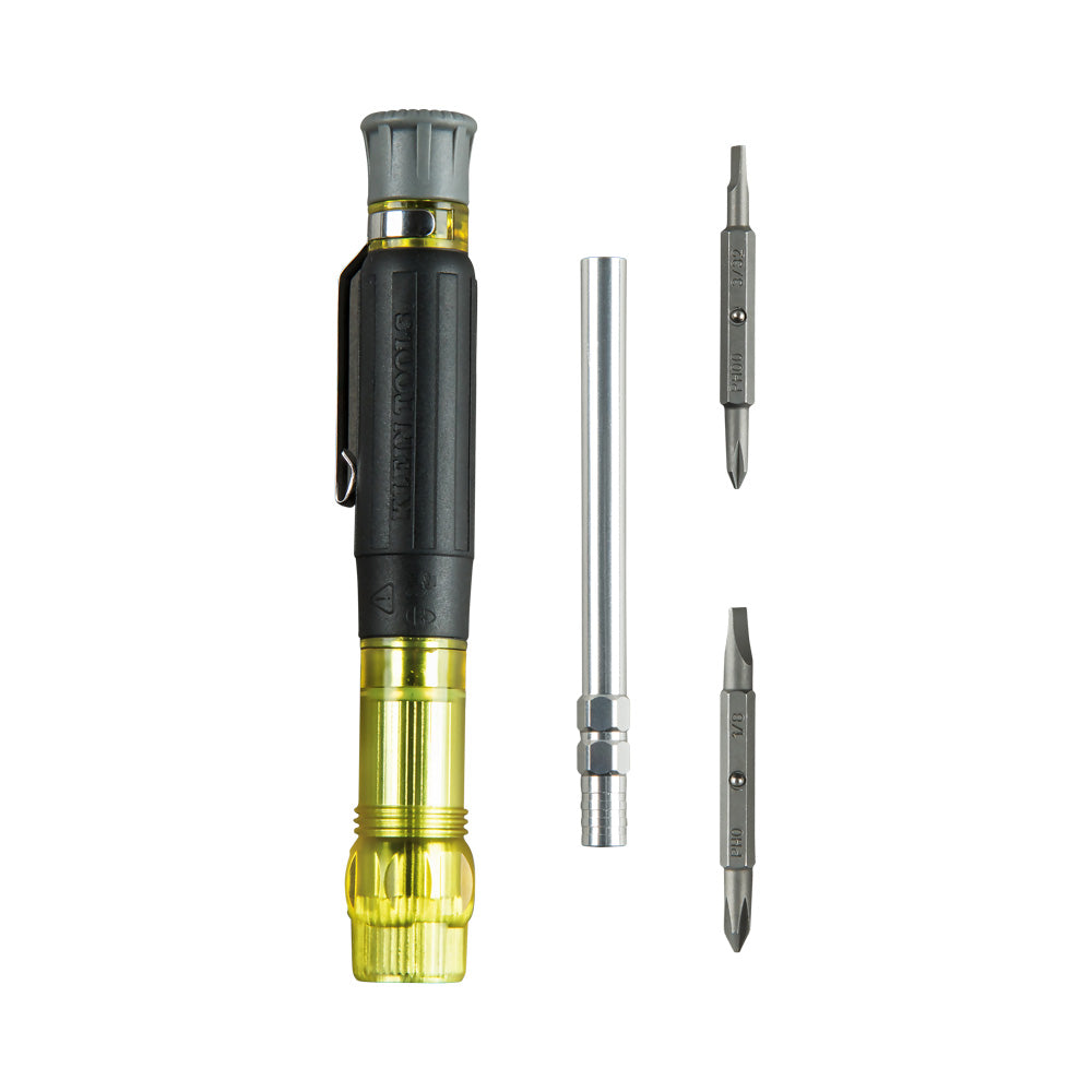 Multi-Bit Electronics Pocket Screwdriver, 4-in-1, Ph, Sl Bits | 32614 - Cable Connection & Supply 