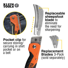 Cable Skinning Utility Knife with Replaceable Blade | 44218 - Cable Connection & Supply 