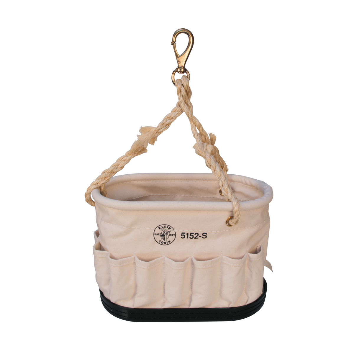 Pocket Bucket Canvas Bucket, 41-Pocket Oval Bucket with Swivel Snap | 5152S
