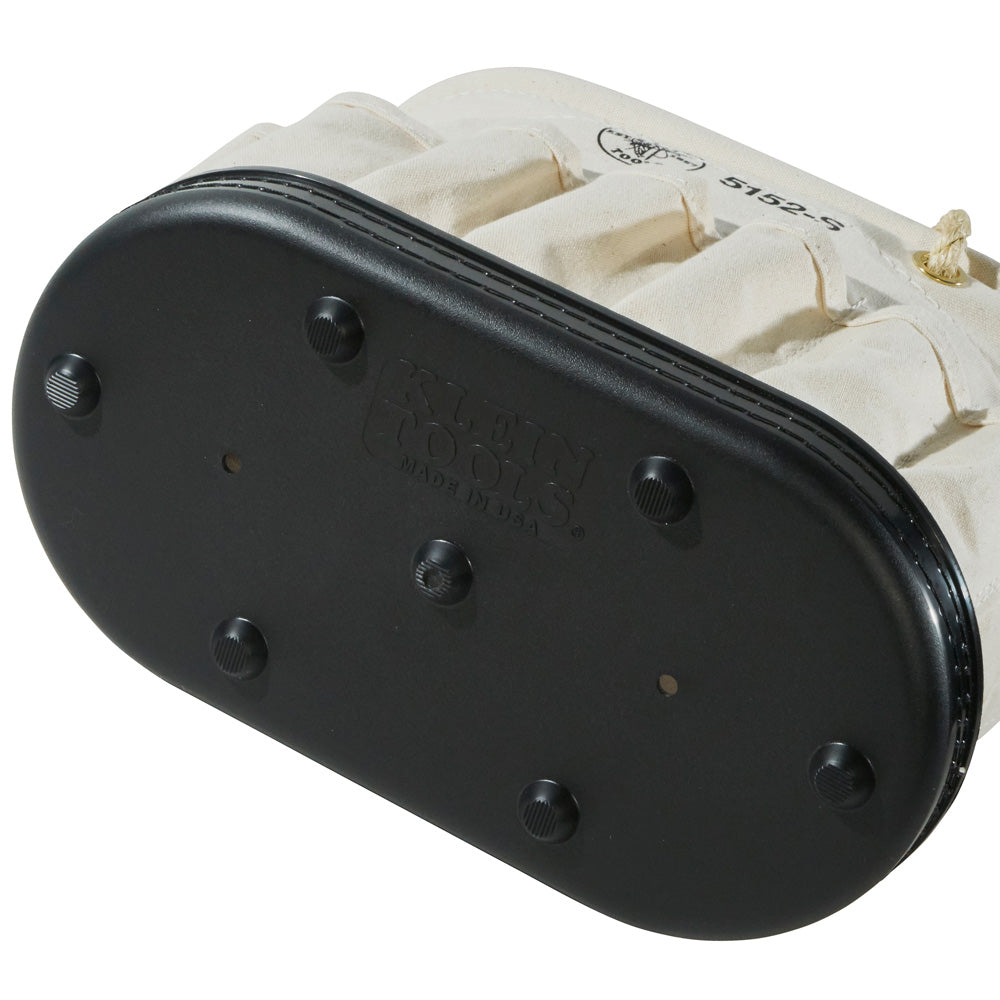Canvas Bucket, 41-Pocket Oval Bucket with Swivel Snap | 5152S - Cable Connection & Supply 