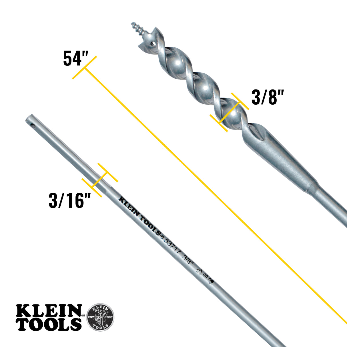 Flex Bit Auger 3/8-Inch x 54-Inch | 53716 - Cable Connection & Supply 