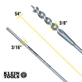 Flex Bit Auger 3/8-Inch x 54-Inch | 53716 - Cable Connection & Supply 