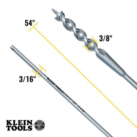 Flex Bit Auger 3/8-Inch x 54-Inch | 53716 - Cable Connection & Supply 