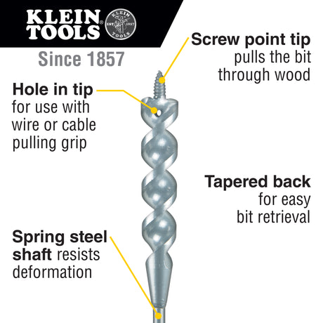 Flex Bit Auger 3/4-Inch x 72-Inch | 53751 - Cable Connection & Supply 