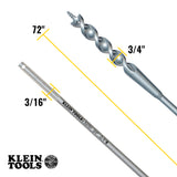 Flex Bit Auger 3/4-Inch x 72-Inch | 53751 - Cable Connection & Supply 