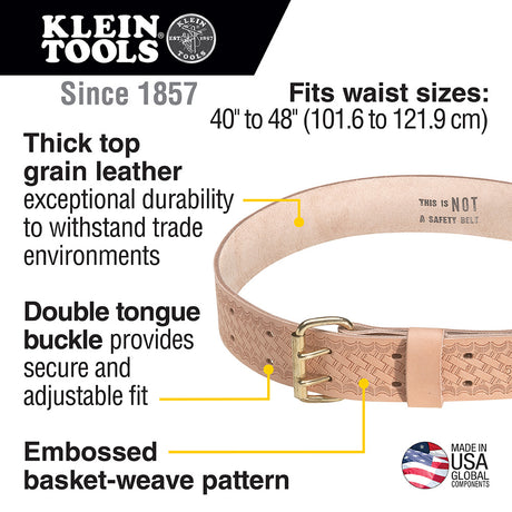 Heavy-Duty Embossed Tool Belt, Large | 5415 - Cable Connection & Supply 