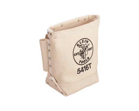 Tool Bag, Bull-Pin and Bolt Bag, Tunnel Loop, Canvas, 5 x 10 x 9-Inch | 5416T - Cable Connection & Supply 