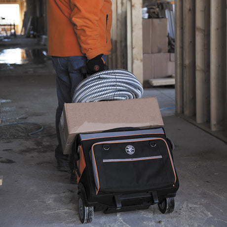 Tool Bag, Tradesman Pro™ Rolling Tool Bag, 24 Pockets, 19-Inch | 55452RTB - Cable Connection & Supply 