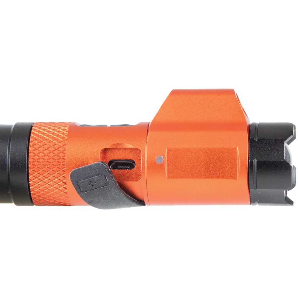 Rechargeable Focus Flashlight with Laser | 56040 - Cable Connection & Supply 