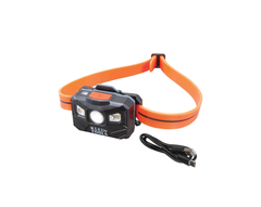 Rechargeable Headlamp with Silicone Strap, 400 Lumens, All-Day Runtime | 56064 - Cable Connection & Supply 