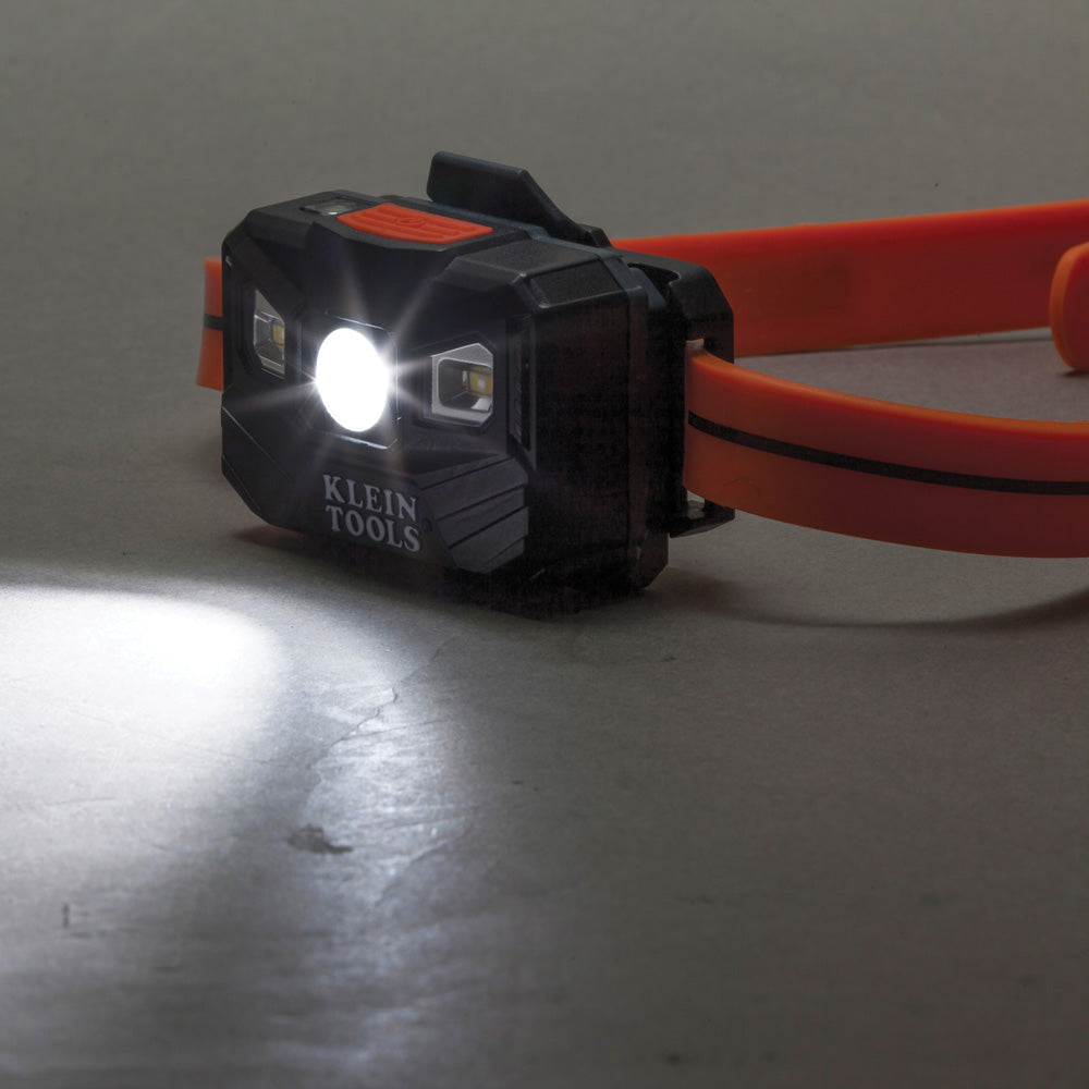 Rechargeable Headlamp with Silicone Strap, 400 Lumens, All-Day Runtime | 56064 - Cable Connection & Supply 