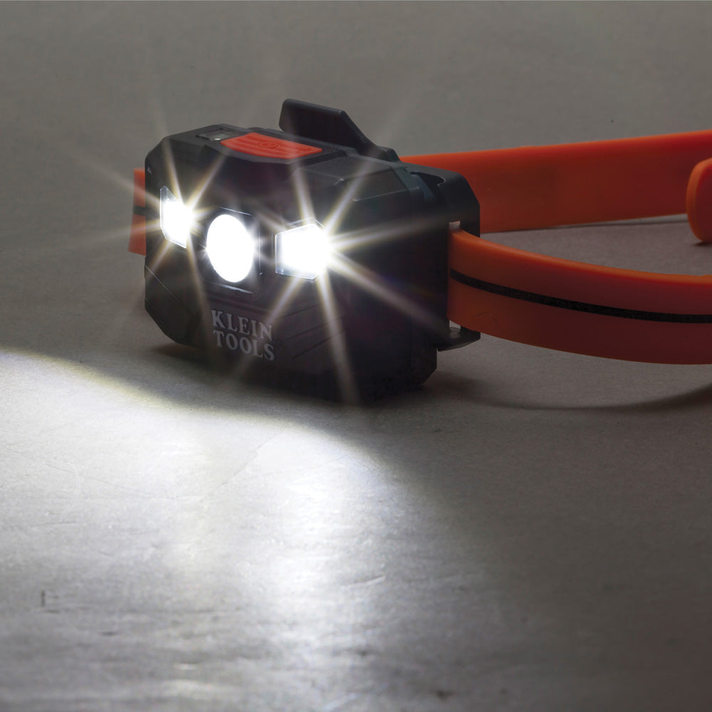 Rechargeable Headlamp with Silicone Strap, 400 Lumens, All-Day Runtime | 56064 - Cable Connection & Supply 